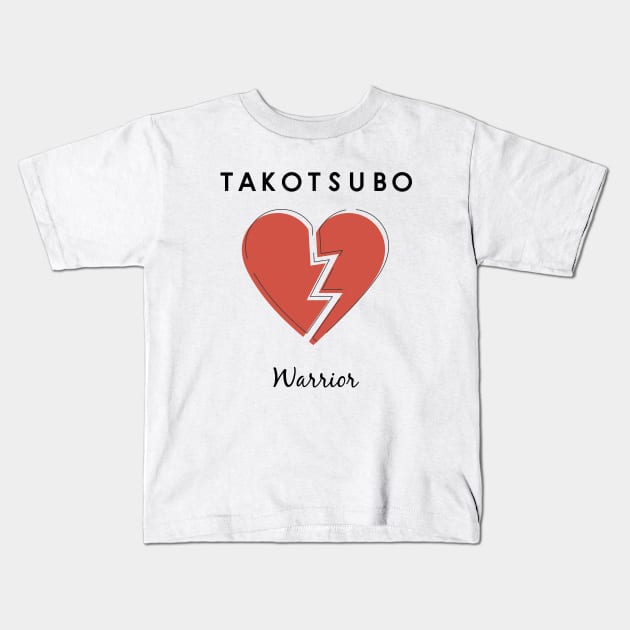 Takotsubo Warrior Kids T-Shirt by kikibul